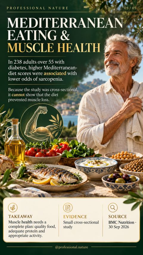 Mediterranean diet and muscle health in older adults