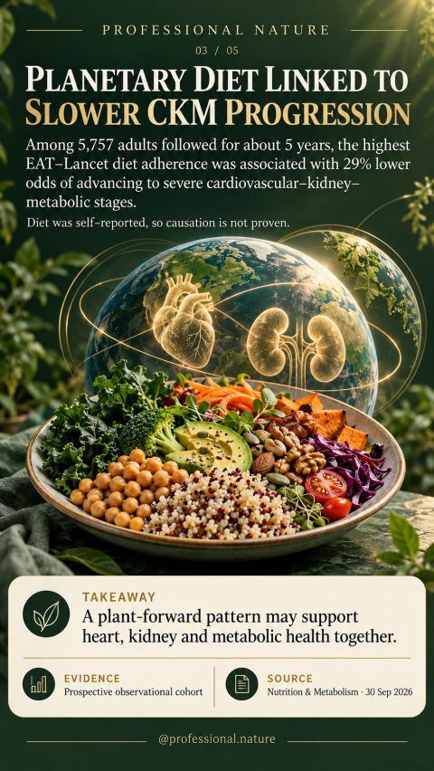 Planetary diet and CKM health with plant-based foods
