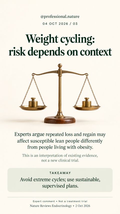 Weight cycling and health risks from repeated weight loss and regain
