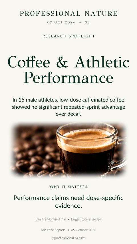Coffee and athletic performance research featuring a glass of espresso and roasted coffee beans